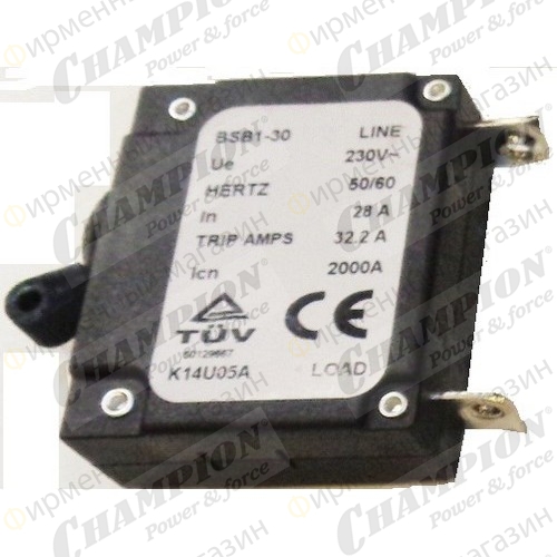 Выключатель сети GG7501E 28А
