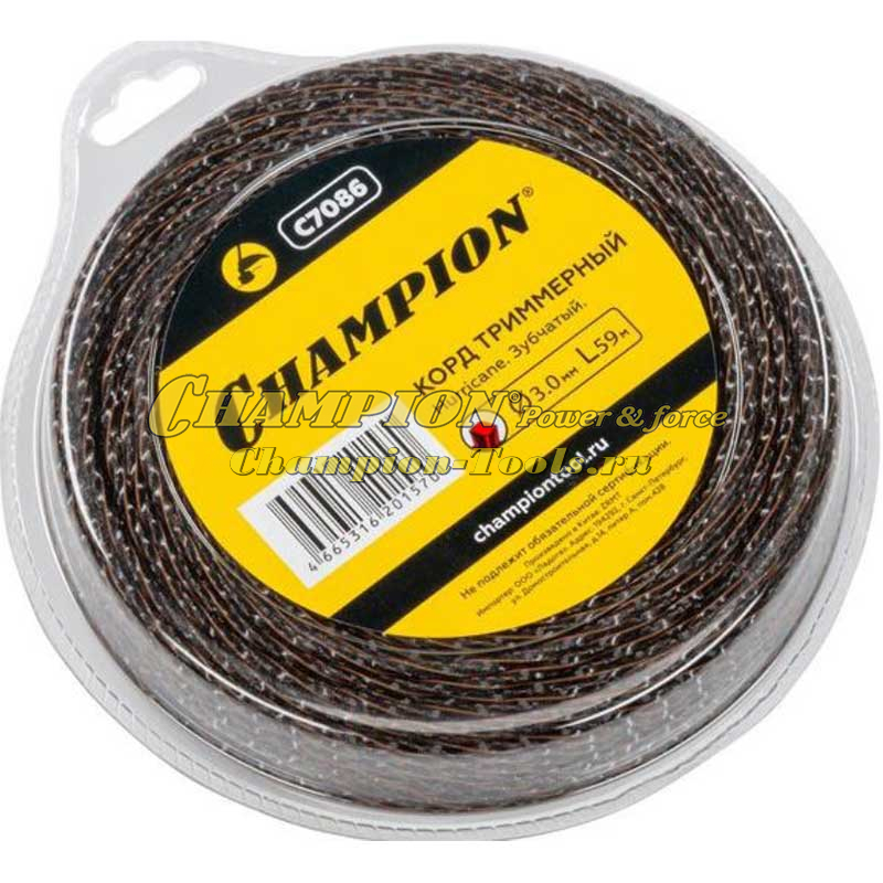 Леска для триммера Champion Hurricane saw twist 4,4мм x 28м